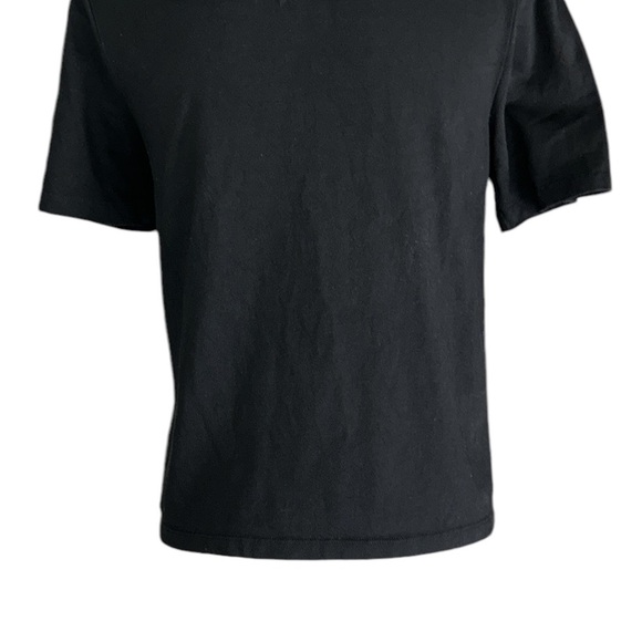 English Factory Anthropologie Black Ruffle Scalloped Collar Knit Crop Top - S - Picture 7 of 9